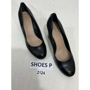 Womans Call It Spring Veegan Black Slip On Wedge Casual Shoes Size 10